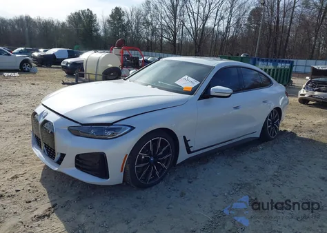 2024 BMW I4 Gran Coupe Edrive35 z USA, uszkodzony, nr VIN WBY43AW08RFS19237